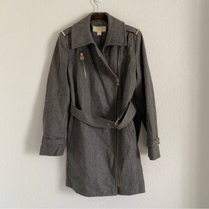 Michael Michael Kors Women's Gray Wool Blend Jacket Size 6